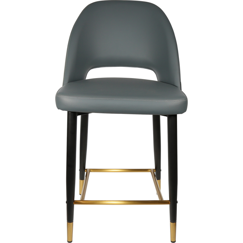 Durafurn Semifreddo Counter Stool - Black Metal 650h Legs-Elite Office Furniture