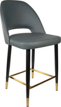 Durafurn Semifreddo Counter Stool - Black Metal 650h Legs-Elite Office Furniture