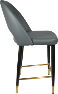 Durafurn Semifreddo Counter Stool - Black Metal 650h Legs-Elite Office Furniture