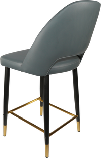 Durafurn Semifreddo Counter Stool - Black Metal 650h Legs-Elite Office Furniture