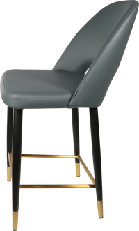 Durafurn Semifreddo Counter Stool - Black Metal 650h Legs-Elite Office Furniture