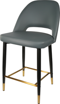 Durafurn Semifreddo Counter Stool - Black Metal 650h Legs-Elite Office Furniture