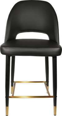 Durafurn Semifreddo Counter Stool - Black Metal 650h Legs-Elite Office Furniture