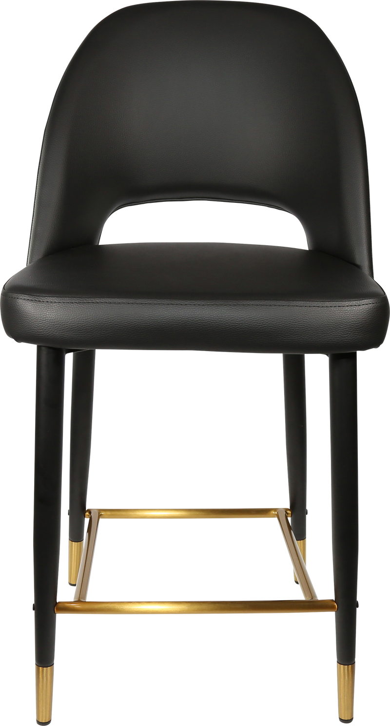 Durafurn Semifreddo Counter Stool - Black Metal 650h Legs-Elite Office Furniture
