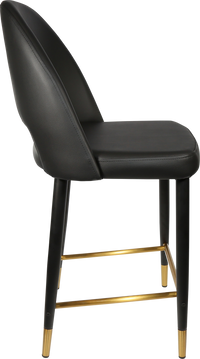 Durafurn Semifreddo Counter Stool - Black Metal 650h Legs-Elite Office Furniture