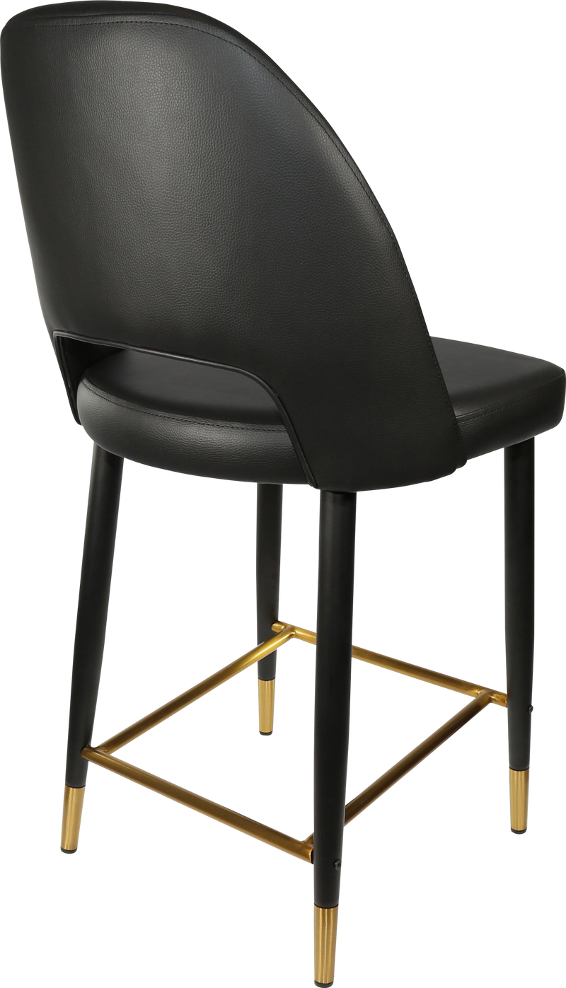 Durafurn Semifreddo Counter Stool - Black Metal 650h Legs-Elite Office Furniture