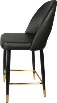 Durafurn Semifreddo Counter Stool - Black Metal 650h Legs-Elite Office Furniture