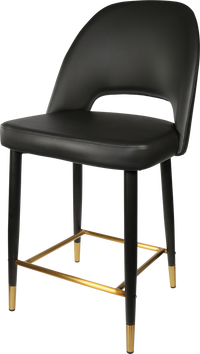 Durafurn Semifreddo Counter Stool - Black Metal 650h Legs-Elite Office Furniture