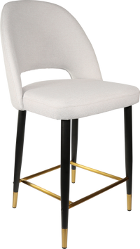 Durafurn Semifreddo Counter Stool - Black Metal 650h Legs-Elite Office Furniture