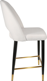 Durafurn Semifreddo Counter Stool - Black Metal 650h Legs-Elite Office Furniture