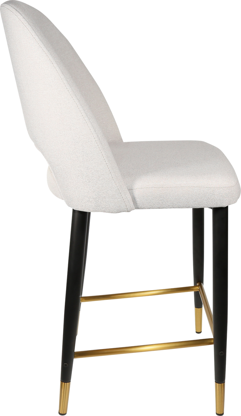 Durafurn Semifreddo Counter Stool - Black Metal 650h Legs-Elite Office Furniture