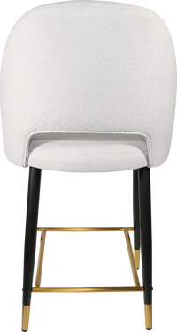 Durafurn Semifreddo Counter Stool - Black Metal 650h Legs-Elite Office Furniture