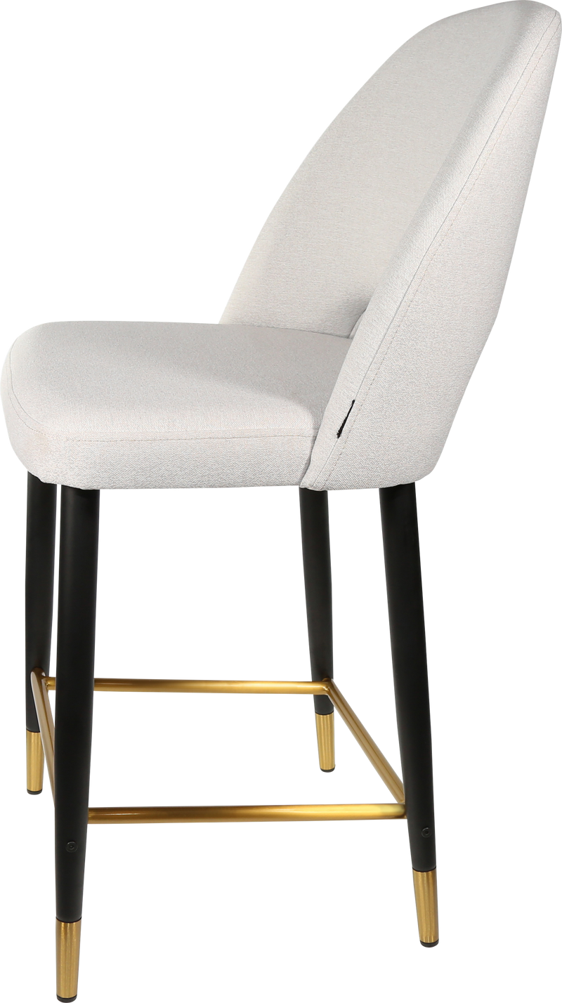 Durafurn Semifreddo Counter Stool - Black Metal 650h Legs-Elite Office Furniture