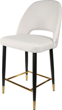 Durafurn Semifreddo Counter Stool - Black Metal 650h Legs-Elite Office Furniture