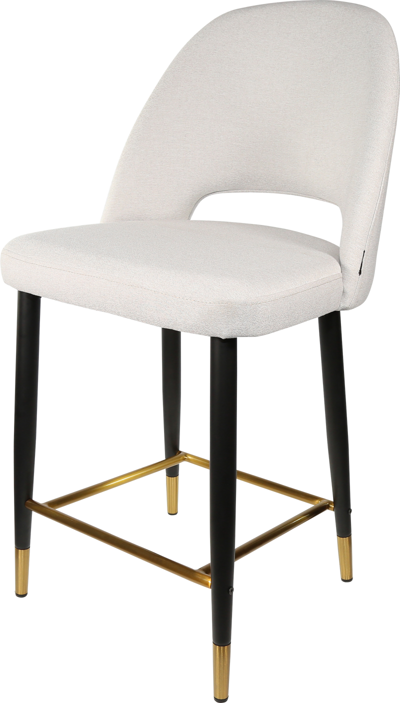 Durafurn Semifreddo Counter Stool - Black Metal 650h Legs-Elite Office Furniture