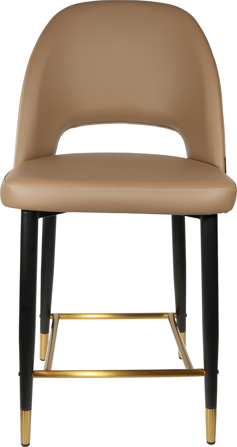 Durafurn Semifreddo Counter Stool - Black Metal 650h Legs-Elite Office Furniture