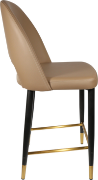 Durafurn Semifreddo Counter Stool - Black Metal 650h Legs-Elite Office Furniture