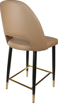 Durafurn Semifreddo Counter Stool - Black Metal 650h Legs-Elite Office Furniture