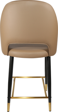 Durafurn Semifreddo Counter Stool - Black Metal 650h Legs-Elite Office Furniture