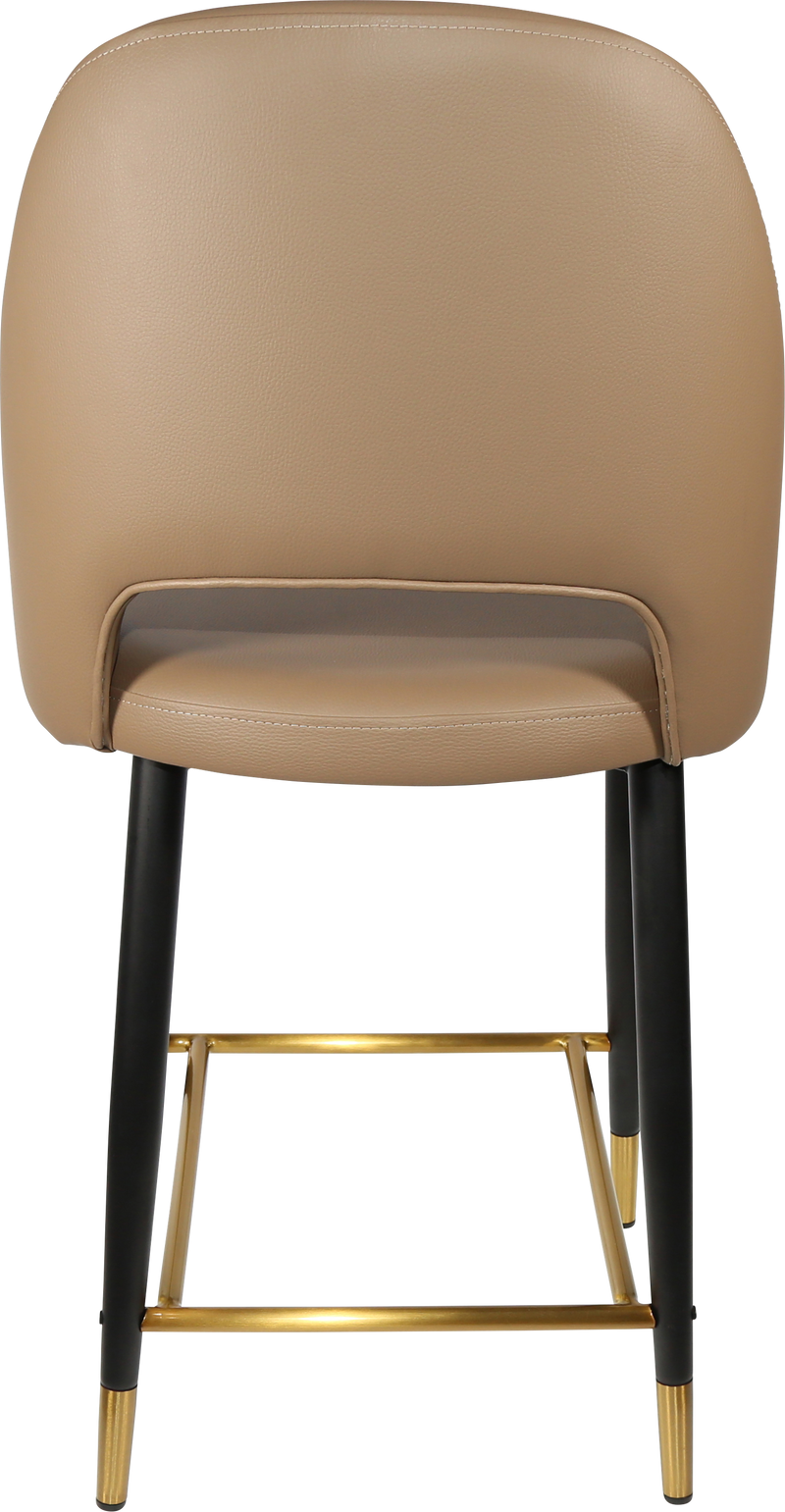 Durafurn Semifreddo Counter Stool - Black Metal 650h Legs-Elite Office Furniture