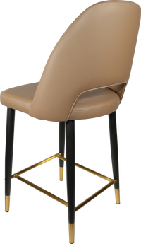 Durafurn Semifreddo Counter Stool - Black Metal 650h Legs-Elite Office Furniture