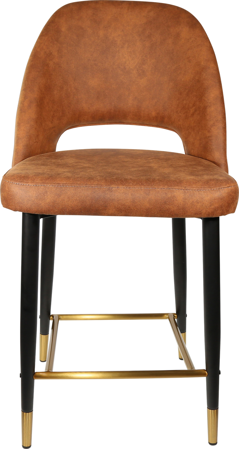 Durafurn Semifreddo Counter Stool - Black Metal 650h Legs-Elite Office Furniture