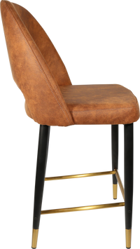 Durafurn Semifreddo Counter Stool - Black Metal 650h Legs-Elite Office Furniture