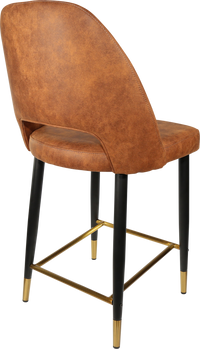 Durafurn Semifreddo Counter Stool - Black Metal 650h Legs-Elite Office Furniture