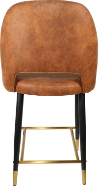 Durafurn Semifreddo Counter Stool - Black Metal 650h Legs-Elite Office Furniture