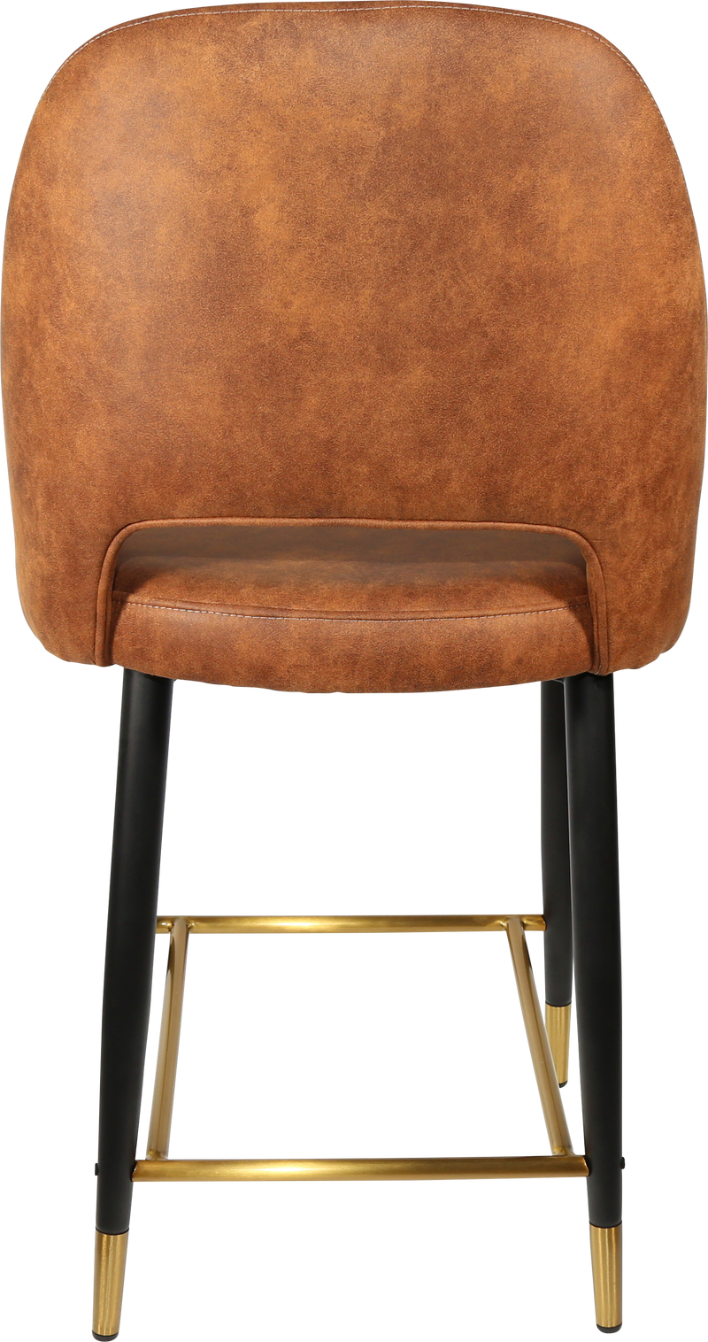 Durafurn Semifreddo Counter Stool - Black Metal 650h Legs-Elite Office Furniture