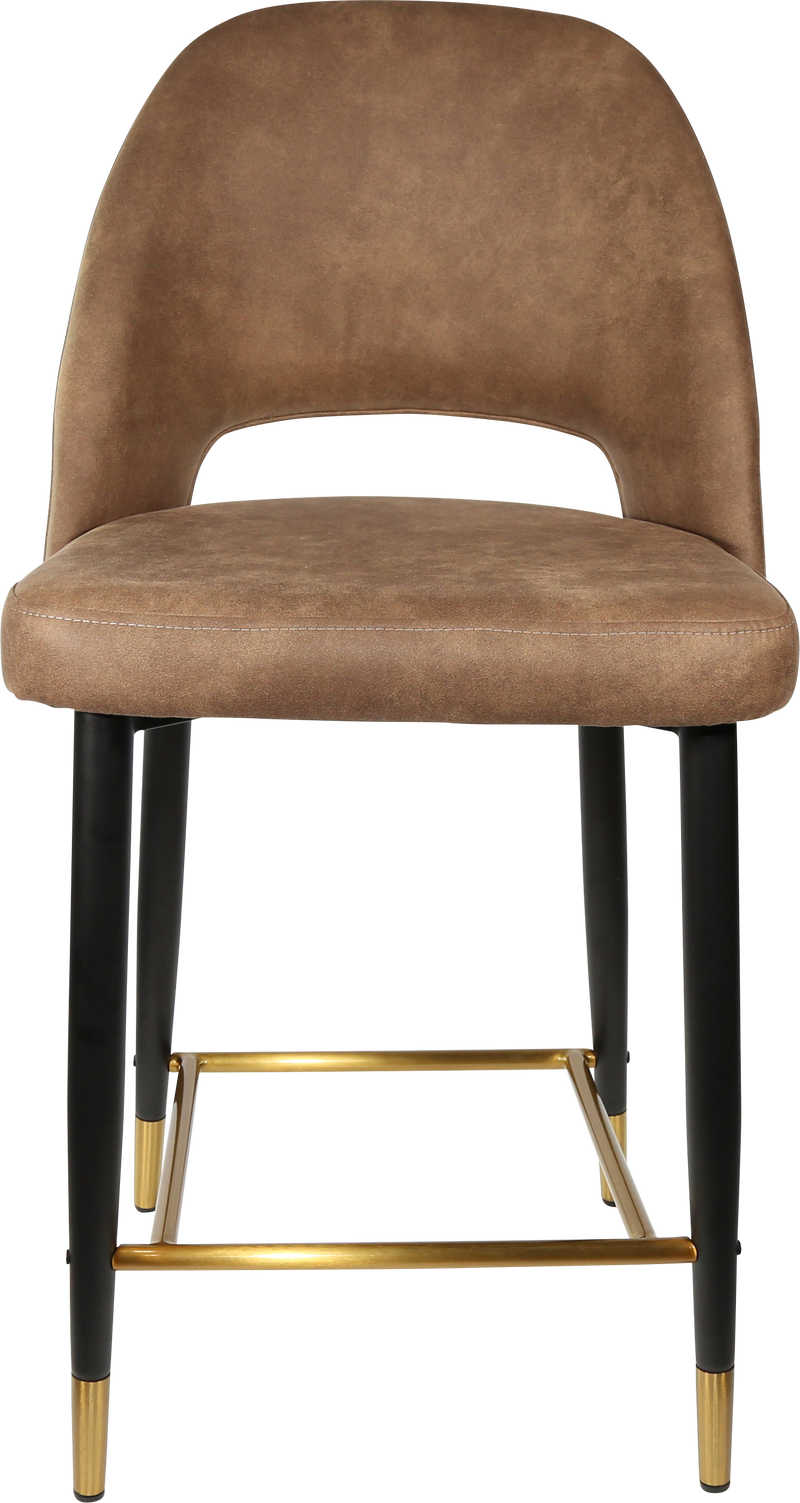 Durafurn Semifreddo Counter Stool - Black Metal 650h Legs-Elite Office Furniture