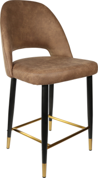 Durafurn Semifreddo Counter Stool - Black Metal 650h Legs-Elite Office Furniture