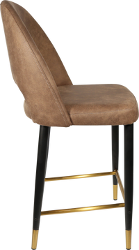 Durafurn Semifreddo Counter Stool - Black Metal 650h Legs-Elite Office Furniture