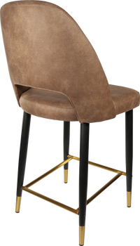 Durafurn Semifreddo Counter Stool - Black Metal 650h Legs-Elite Office Furniture