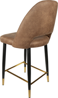 Durafurn Semifreddo Counter Stool - Black Metal 650h Legs-Elite Office Furniture