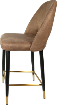 Durafurn Semifreddo Counter Stool - Black Metal 650h Legs-Elite Office Furniture