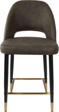 Durafurn Semifreddo Counter Stool - Black Metal 650h Legs-Elite Office Furniture