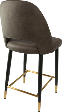 Durafurn Semifreddo Counter Stool - Black Metal 650h Legs-Elite Office Furniture