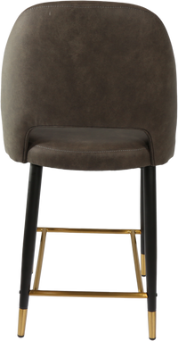 Durafurn Semifreddo Counter Stool - Black Metal 650h Legs-Elite Office Furniture