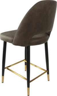 Durafurn Semifreddo Counter Stool - Black Metal 650h Legs-Elite Office Furniture