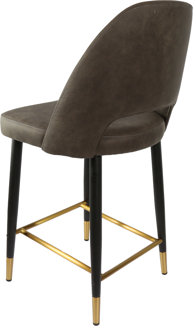 Durafurn Semifreddo Counter Stool - Black Metal 650h Legs-Elite Office Furniture