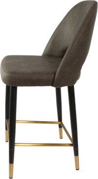 Durafurn Semifreddo Counter Stool - Black Metal 650h Legs-Elite Office Furniture