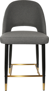 Durafurn Semifreddo Counter Stool - Black Metal 650h Legs-Elite Office Furniture