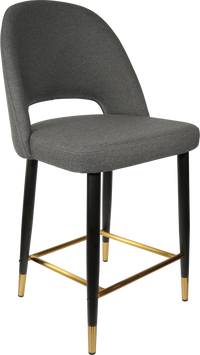 Durafurn Semifreddo Counter Stool - Black Metal 650h Legs-Elite Office Furniture
