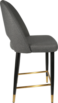 Durafurn Semifreddo Counter Stool - Black Metal 650h Legs-Elite Office Furniture