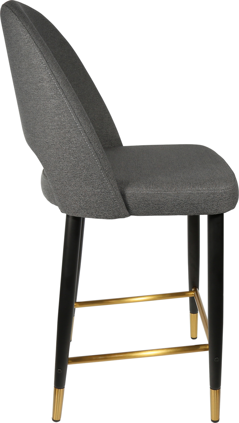 Durafurn Semifreddo Counter Stool - Black Metal 650h Legs-Elite Office Furniture