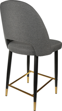 Durafurn Semifreddo Counter Stool - Black Metal 650h Legs-Elite Office Furniture