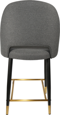 Durafurn Semifreddo Counter Stool - Black Metal 650h Legs-Elite Office Furniture