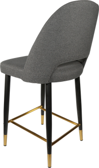 Durafurn Semifreddo Counter Stool - Black Metal 650h Legs-Elite Office Furniture
