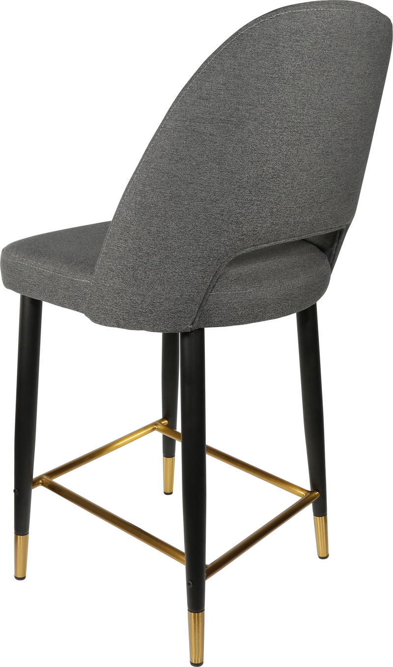 Durafurn Semifreddo Counter Stool - Black Metal 650h Legs-Elite Office Furniture